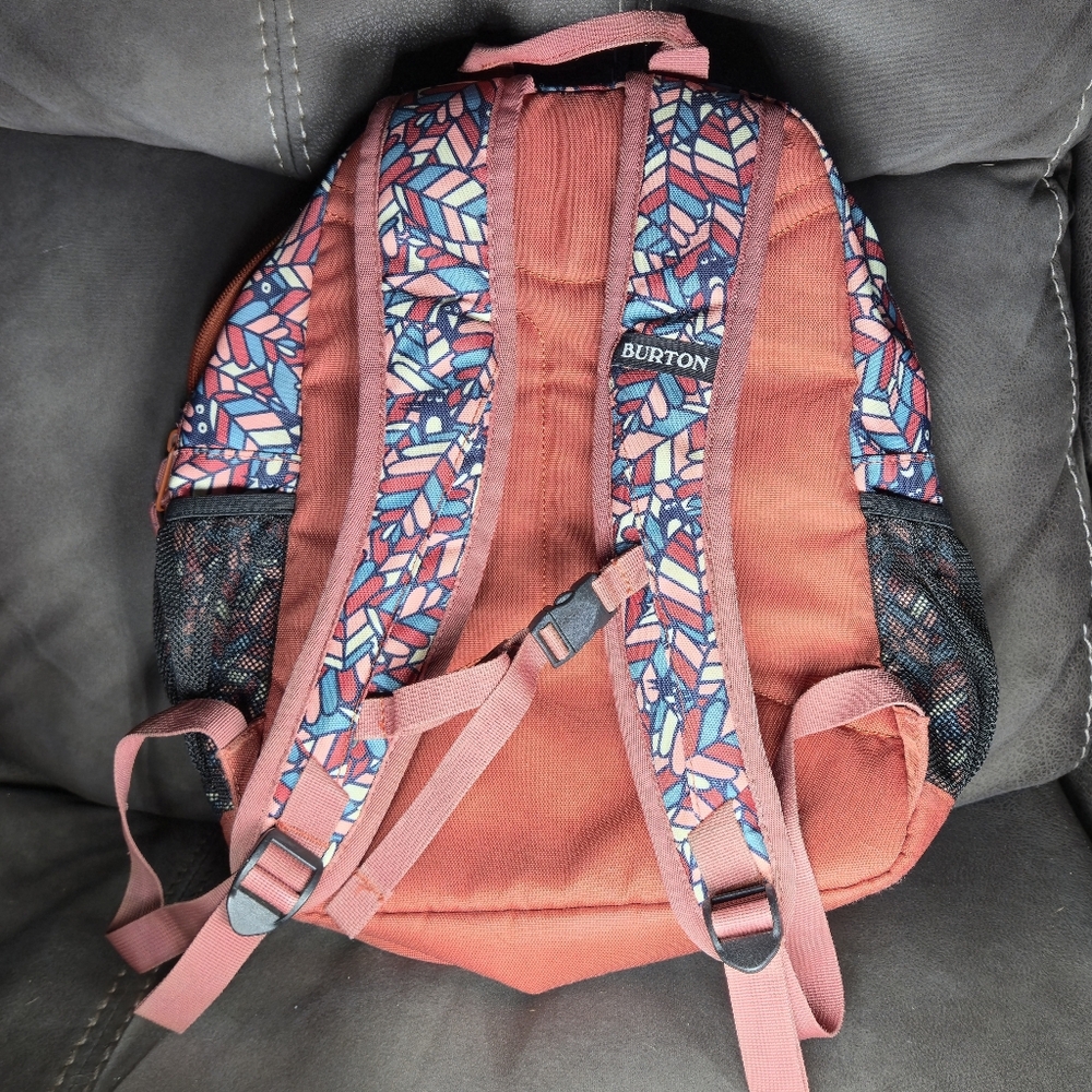 Burton Kids Gromlet 15L Backpack Feather Print Rust Pink One Size - Picture 4 of 12